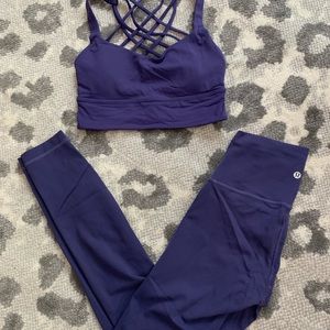 lululemon athletica midnight orchid set RAR
